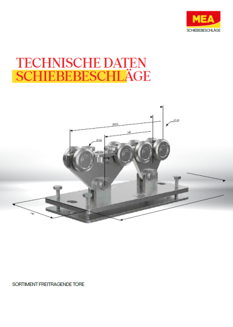Technische Daten freitragende Tore